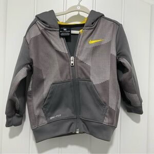 Nike Toddler Grey Full Zip Jacket Size 18 Months